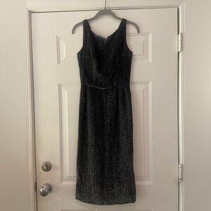 That Wilroy Look Lurex Dress Black and Silver